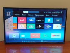 Телевизор 32" (82см.) с функцией smart, новый