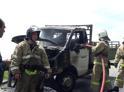 В районе поселка Гумиста Сухумского района загорелась грузовая «ГАЗель»