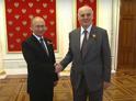 Владимир Путин встретил Аслана Бжания в Кремлевском дворце