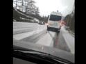 МВД предупреждает водителей о снегопаде в Гудаутском районе