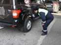Контроль технического состояния автотранспорта установлен на КПП «Рица»