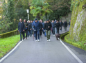 Аслан Бжания организовал утреннюю спортивную ходьбу для коллег на территории госдачи