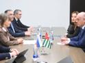 Президент Абхазии Аслан Бжания отбыл с рабочим визитом в Москву.