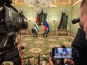 В Кремле началась встреча президентов России и Абхазии Владимира Путина и Бадры Гунба. 
