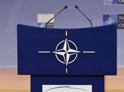 Трибуна в зале для пресс-конференций штаб-квартиры НАТО.Ничего нового:Абхазия ответила на заявление НАТО о возможном принятии Грузии